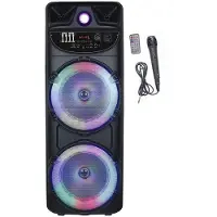 Inovalley Karaoke-Lautsprecher mit Beleuchtung – – MS02-XXL-N – Bluetooth 5.0 – 1000 W