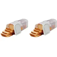 Semoic 2X Transparenter Brotkasten Aus Kunststoff, Frischhalte-Toast-Aufbewahrungshalter mit Deckel, Brot-Knusper-Brot-Aufbewahrungsbehälter, A