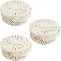 Torribaly Drainagekorb Aufbewahrungsbox Multifunktional mit Abdeckung 2-in-1 Wasserfilter & Griff,B