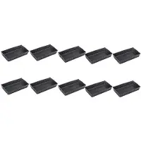 Typecat 10 Stück rechteckige Antihaft-Kuchenformen, Mini-Tarteformen mit herausnehmbarem Boden