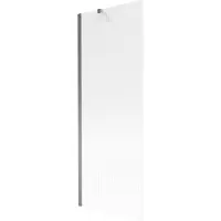 Mexen Next Badewannenwand 1-flügelig 70 x 150 cm, Streifen, Gun Metal - 895-070-000-00-09-95