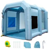 DUOKU Maltzelt - - Aufblasbare Kabine - 4x2,95x2,75m - Filter enthalten - Bläser 950W