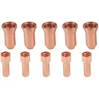 Torribaly 5 Stücke 52556 Elektrode und 51248 Düsenspitze für PT-100 PT100 -100 IPT100 PTM100 Plasmaschneidbrenner
