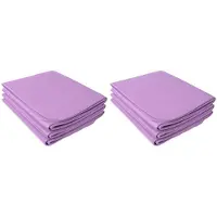 Tlily 2X Faltbare Yogamatte, Zusammenklappbar, für Reisen, Fitness, Trainingsmatte, Doppelseitig, Rutschfest, für Yoga, Pilates und Bodentraining, Lila