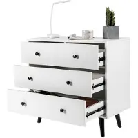 Helloshop26 Kommode - - 4 Schubladen - Ingenieurholz - Modernes Design - 80 x 39,5 x 76 cm