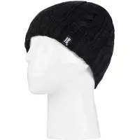 Heat Holder Thermische Fleece-gefütterte Damen-Wintermütze mit Zopfmuster