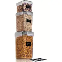 MaxPower 3/8 Stück BPA-freie Frischhaltedosen mit luftdichtem Deckel, 3 Stück-JB0041