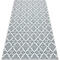 Rugsx Teppich COLOR 19246/969 SISAL Blumen Weiß 200x290 cm