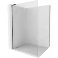 Mexen Kioto L Duschwand Walk-in 100 x 200 cm, matt, gun gray gebürstet - 800-100-103-66-09