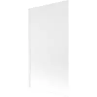 Mexen Next L Badewannenabtrennung 1-flügelig 100 x 150 cm, Milchglas, Weiß - 895-100-000-03-30-20