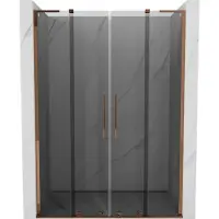 Mexen Velar L Duo Schiebetüren 150 cm, Graphit, Roségold - 871-150-003-42-60