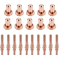 Jojomino 10 Stück 9-8210 Plasmadüse 9-8215 Elektrode Passend für Thermal Dynamics SL60/SL100 Schneidbrenner-Verbrauchsmaterialien