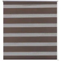Helloshop26 Brown light-filtering roller blind 140 x 175 cm window curtain privacy screen roller shutter 4102119