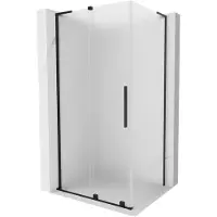 Mexen Velar L Schiebeduschkabine 90 x 75 cm, satiniert, schwarz - 871-090-075-33-70