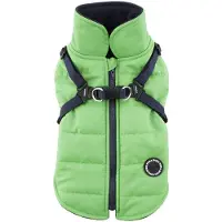 Puppia Mountaineer Winter-Hundemantel mit integriertem Geschirr No Pull Col