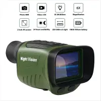 Exogio Digitales Nachtsichtmonokular, 40 MP, 2,5K Infrarot-Teleskop, 6-fache optische Vergrößerung, 8-facher Zoom, Armeegrün