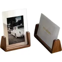 Jojomino Fotorahmen aus Holz, Idol, Foto-Display, Hochzeit, Fotoständer, Desktop, Büro, Fotodekoration