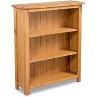 Helloshop26 Regal Designbibliothek 82cm aus massivem Eichenholz
