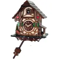Engstler - 413 - Kuckucksuhr - 1-Tag-Kettenzugwerk - Nussbaum