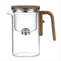 Typecat 600 ml Zauber-Teekanne aus Glas mit Wassertrennsystem und Teesieb