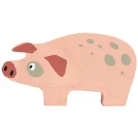 Tender Leaf Toys Holztier Schwein (MQ6)