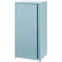 Helloshop26 Schrank Büro - - Metallischer Schrank - 88 x 40 x 35 cm - Blau grau - Industriestil