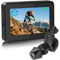 Typecat Fahrradspiegel für Den Lenker, 1080P Fahrrad-Rückfahrkamera mit 4,3-Zoll-Monitor und Nachtsichtfunktion für Mountainbikes und E-Bikes