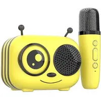 CGV Karaoke-Kit/Bluetooth-Lautsprecher und drahtloses Mikrofon Maya , Magische Stimmeffekte, Control , Mikrofon-Effekte, Kompatibelmit iOS und Android, Autonomie de 8 Stunden, Aufladen USB