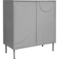 Helloshop26 Buffet - - Modell Holea - 2 Türen - Modernes Design - Farbe Grau