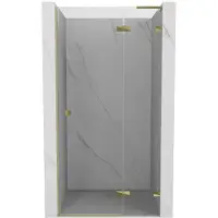 Mexen Lunar L Duschdrehtür rechts 95 cm, transparent, gold - 834L-095-000-50-00-P