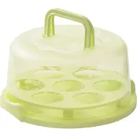 Typecat Kuchenbox Cupcake Halter mit Deckel Transparente Tragegriffe, B