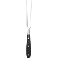 Torribaly Grillgabel für den Außenbereich, Edelstahl, Grillfleisch, Grillwerkzeuge, Braten von Fisch, gekochtes Steak, Kochen – Schwarz