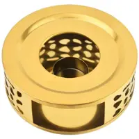 Melitt Teekannen WäRmer, Tee WäRmer Aus GebüRstetem Rostfreiem Stahl mit Tee Licht Halter Gold