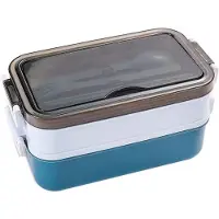 Semoic 2-lagige Lunchbox, mikrowellengeeignete Lunchbox, Lebensmittelaufbewahrung