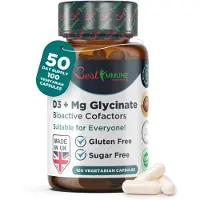 Best Immune International Best Immune Vitamin D3 1000Iu Magnesiumglycinat 400 mg Bioaktive Cofaktoren 100 Pc Kapseln
