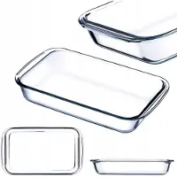 Hobby Hall 2,2 l rechteckige hitzebeständige Glasform klein zum Backen von Glas