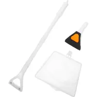 ABOOFAN 2Sets Weißes Fish Tank Cleaning Kit Kunststoff Bürste Und Schaber