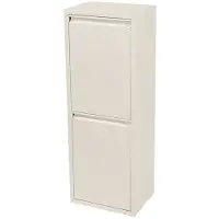 Helloshop26 Wand-Mülltrennung 2 x 14 Liter weiß 03_0010392