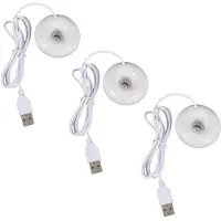 Typecat 3x Weißer Donut-Luftbefeuchter USB Büro Desktop Mini tragbarer Luftreiniger