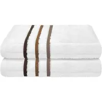 Schiesser Duschtuchset Ohio - 2-teilig - 70 x 140 cm - Weiß