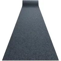 Rugsx Läufer- Türmatte rutschfest CEYLON Draußen, Drinnen grau 0901 100cm 100x440 cm