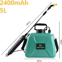 MaxPower (L-Sprühgerät) Elektrisches Pflanzensprühgerät, 5 l, Mehrzweck-Bewässerungssprinkler mit Schultergurt,