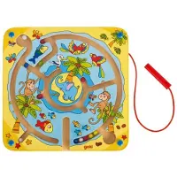Goki Magnetisches Labyrinth aus Holz Insel