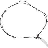 ABOOFAN 2Stk Wolf Anhänger Halskette Weiß Geschenk Damen Herren Schmuck