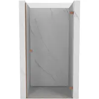 Mexen Lunar-B Duschdrehtür rechts 100 cm, transparent, gebürstetes Kupfer - 832-100-000-65-00-P