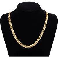 ABOOFAN 2Stk Goldenes Modehalsband Herren Schmuck