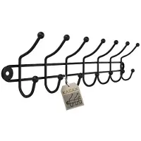 Hobby Hall Wandhalter für Kleidung an der Wand mit 7 Haken