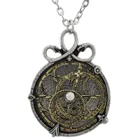 Alchemy Gothic Anguistralobe Astrolabe Pendant Necklace