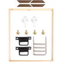 ABOOFAN 3Sets Bilderrahmen DIY Khaki Stilvoller Fotohalter Zuhause