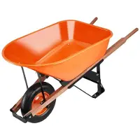 DUOKU Schubkarre--Lastkapazität von 6 ft3 und Kapazität von 330 lb-Garten-Kippmulde mit einem Rad